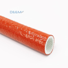 DEEM Good quality red color heat Retardant silicone fiberglass insulation sleeving